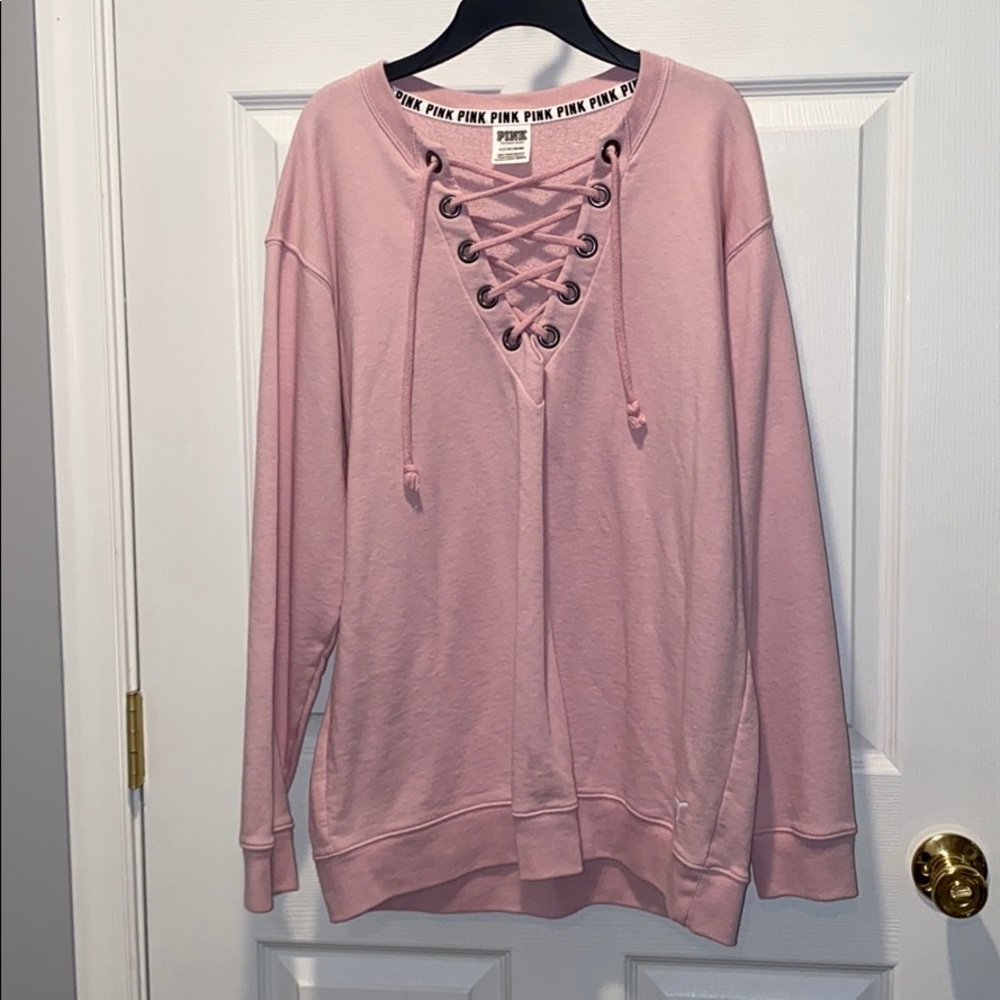 PINK crew neck sweatshirt